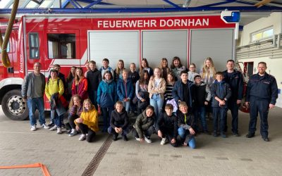 Klasse 6b bei der Freiwilligen Feuerwehr Dornhan